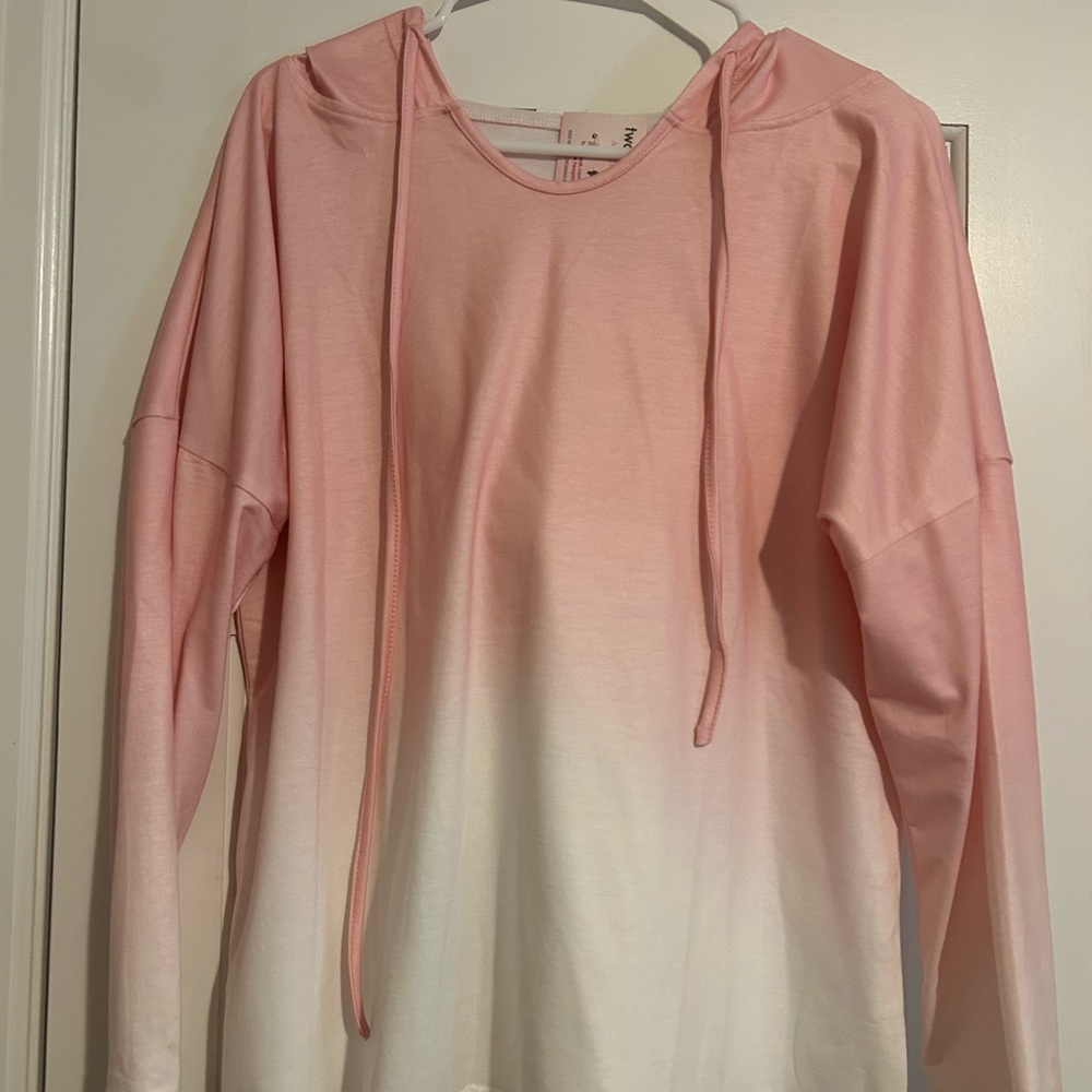 Two Pink Elephants Ombre Hoodie